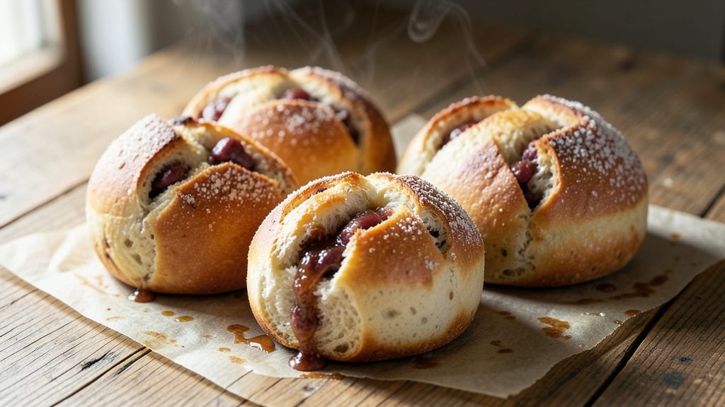 Anpan Bread Recipe: Sweet Red Bean Paste Swirls in Crusty Loaves